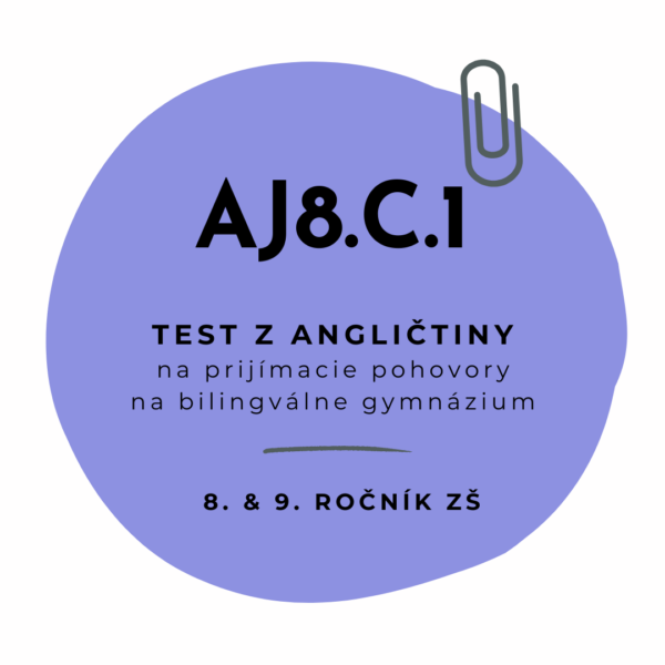 Test z angličtiny AJ8.C.1