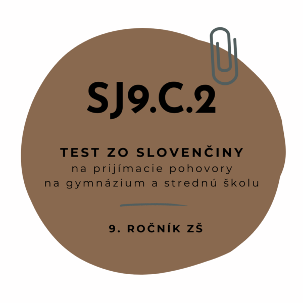 Test zo slovenčiny SJ9.C.2