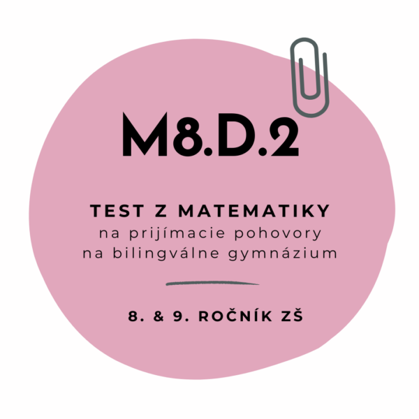 Test z matematiky M8.D.2