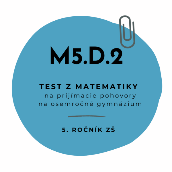 Test z matematiky M5.D.2